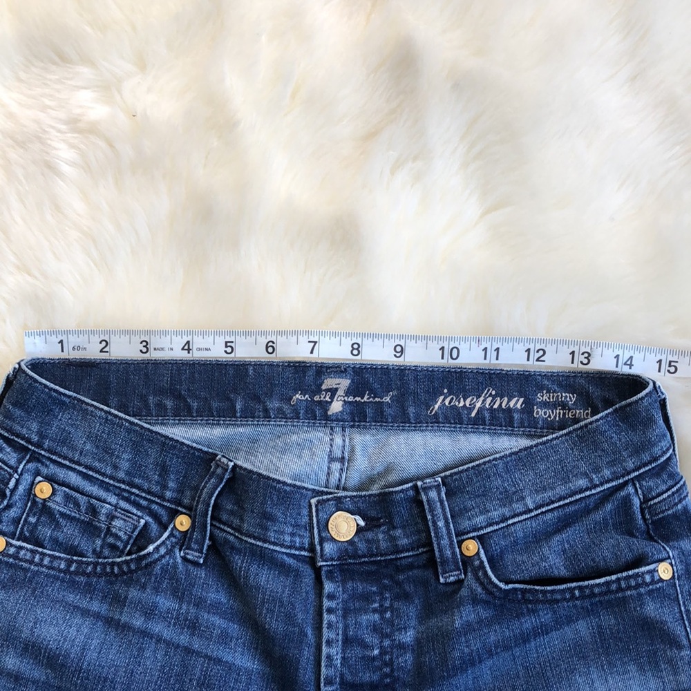 7 For All Mankind Josefina Skinny Boyfriend Size 26 - Picture 10 of 11